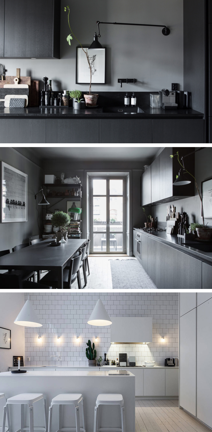 Grey interiors trend vs Scandi white on white