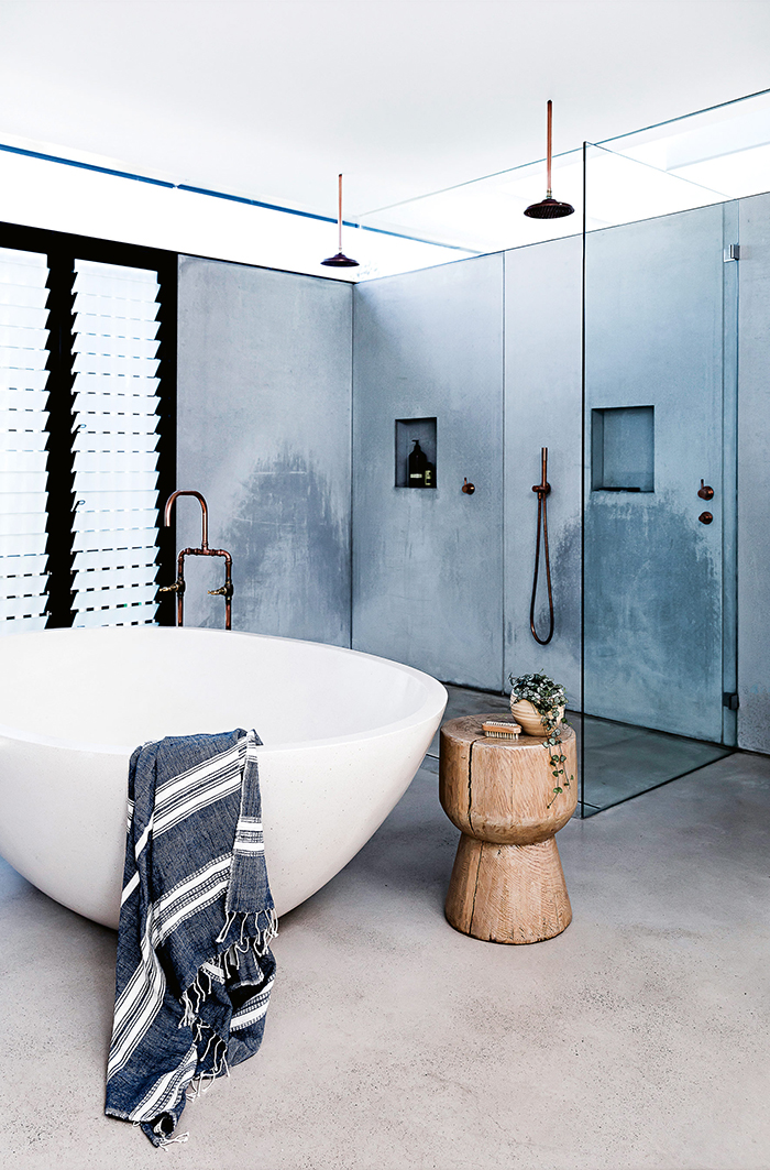 Gorgeous bathroom in an Australian beach house reno