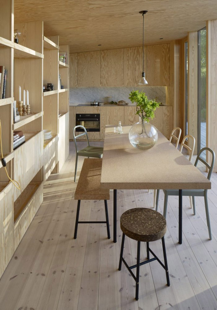 Scandinavian summer house of Minna Jones features a stunning birch plywood interior