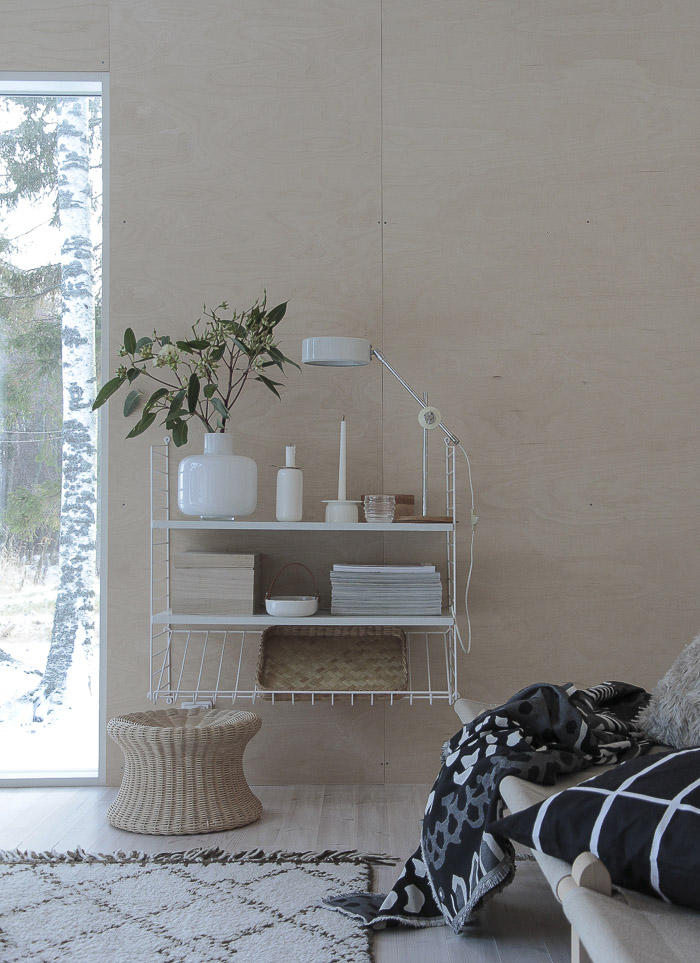 Scandinavian summer house of Minna Jones features a stunning birch plywood interior