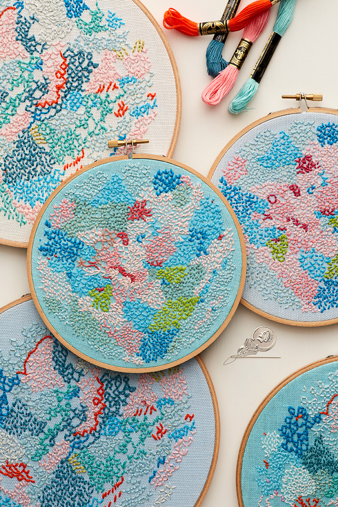 embroidery kits by Australian artist Belinda Marshall