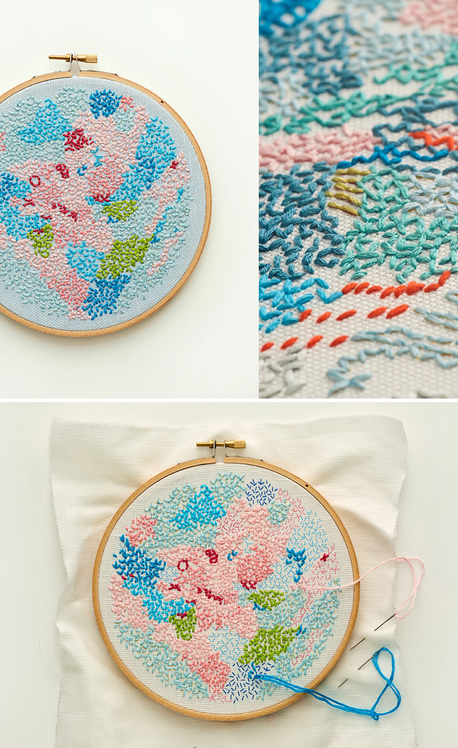 Beautiful embroidery kits by Australian artist Belinda Marshall