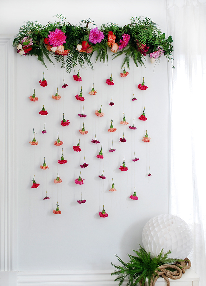 DIY fresh flower garland - step by step guide