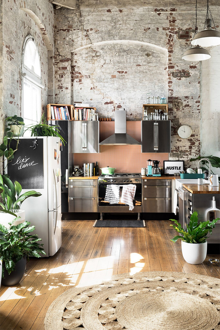 Warehouse kitchen - the perfect interior