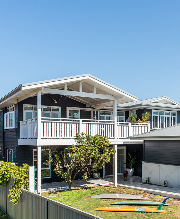 Modern beach house renovation