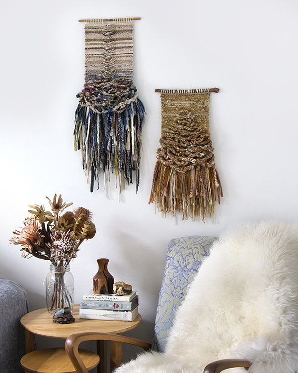 Beautiful textural weavings by Crossing Threads