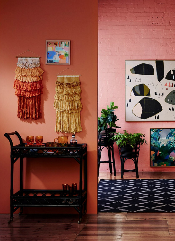 Colourful walls and fresh ways to display your Australian art