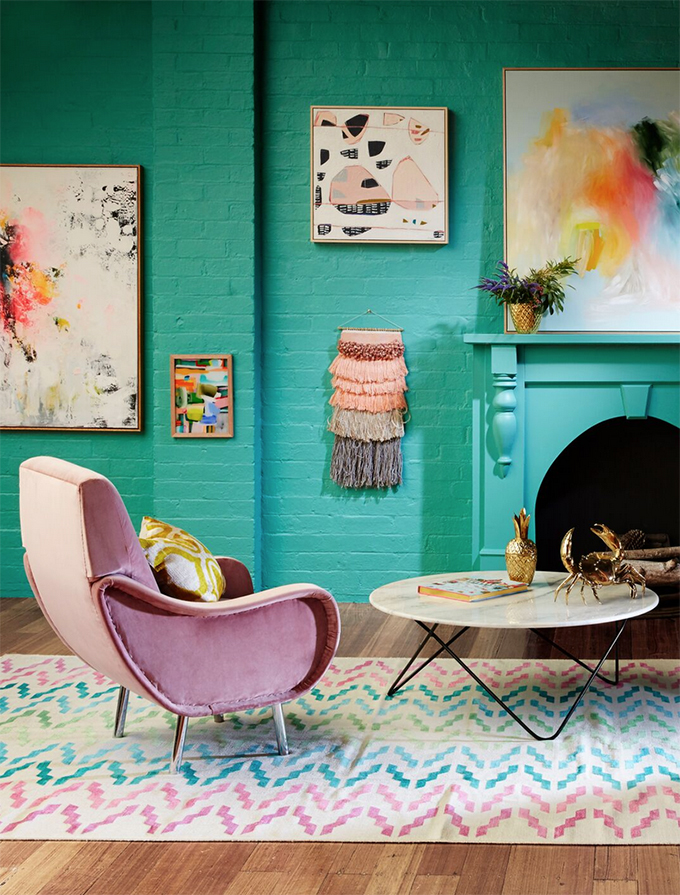 Colourful walls and fresh ways to display your Australian art