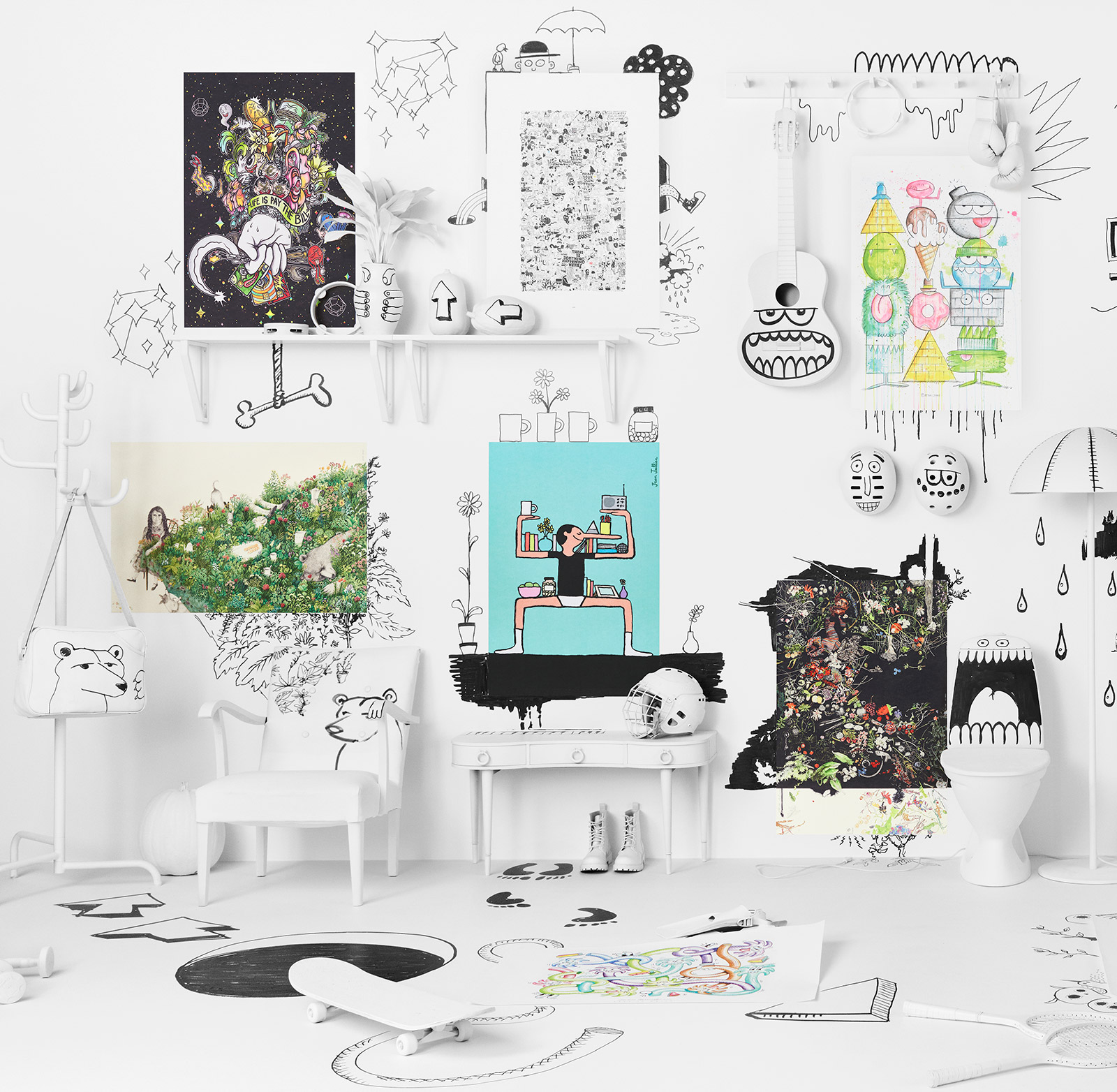 First Look IKEA Removable Art Gallery exhibition We Are Scout