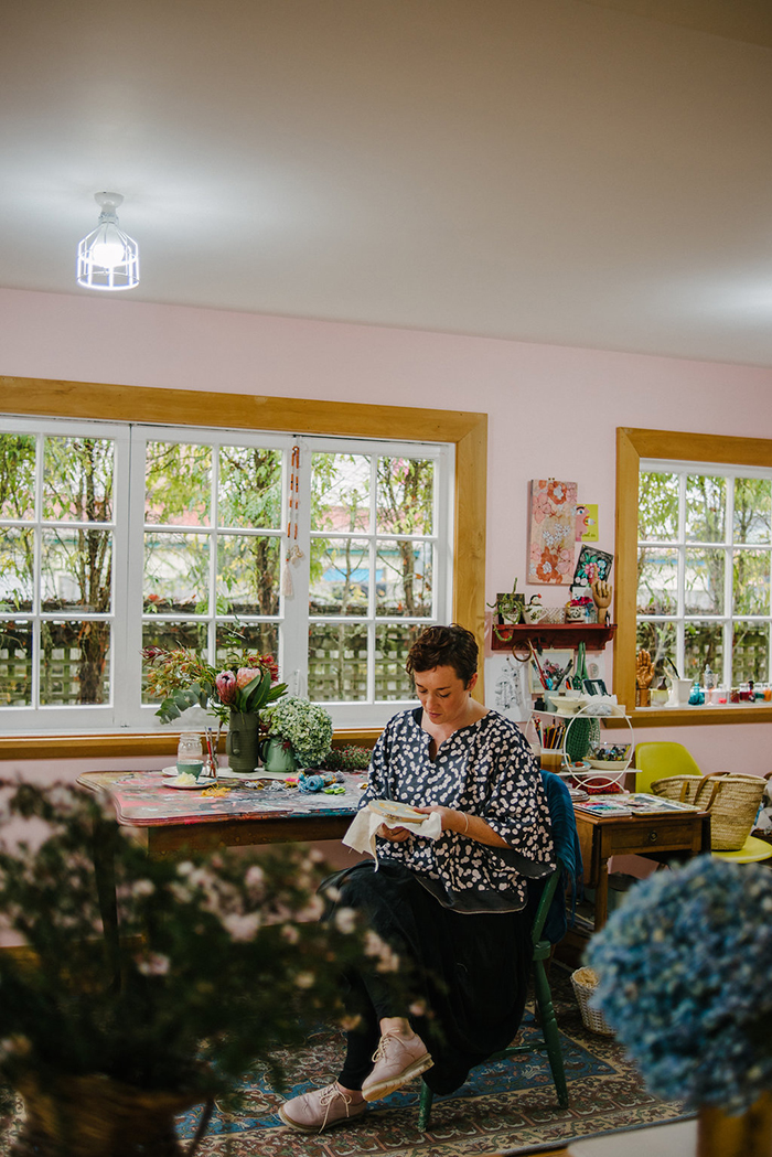 Studio tour with NZ textile artist Fleur Wood