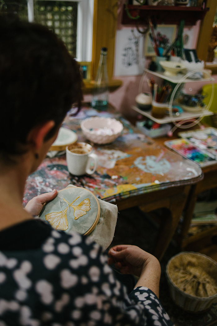 Studio tour with NZ textile artist Fleur Wood