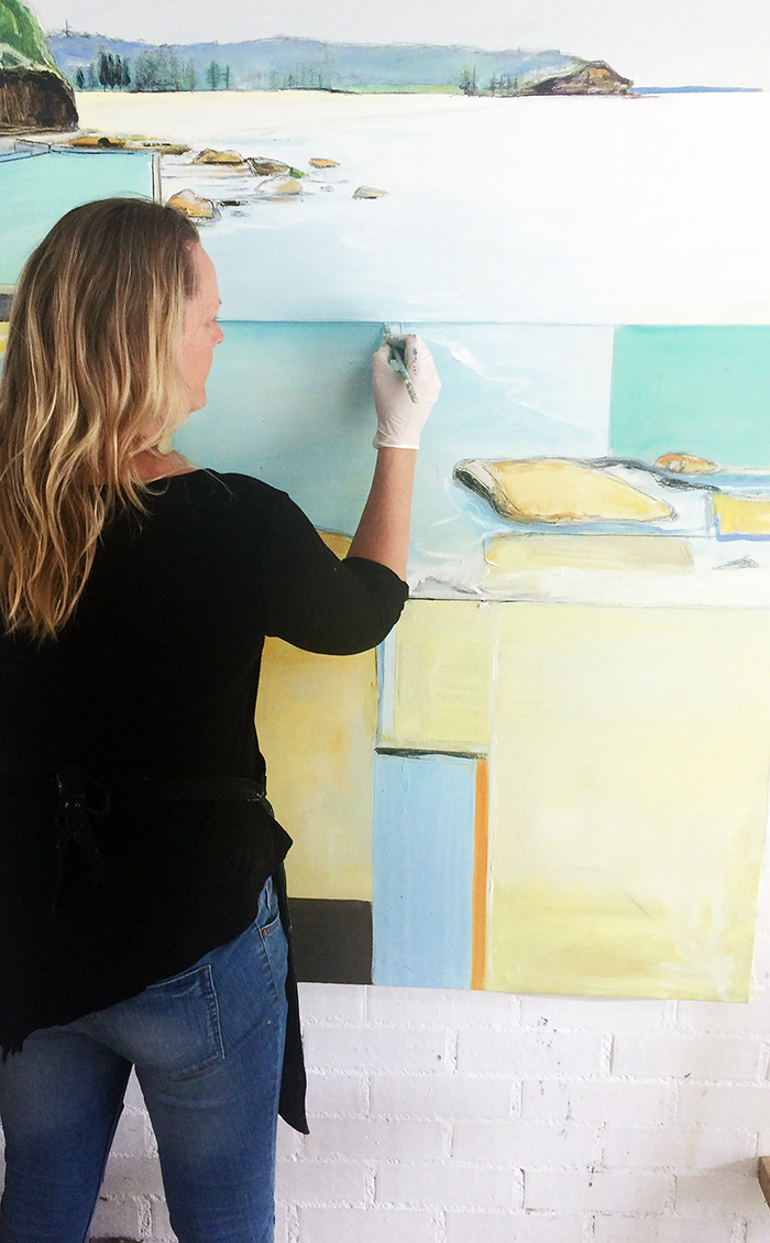 Amanda Tye paints the Australian coastline