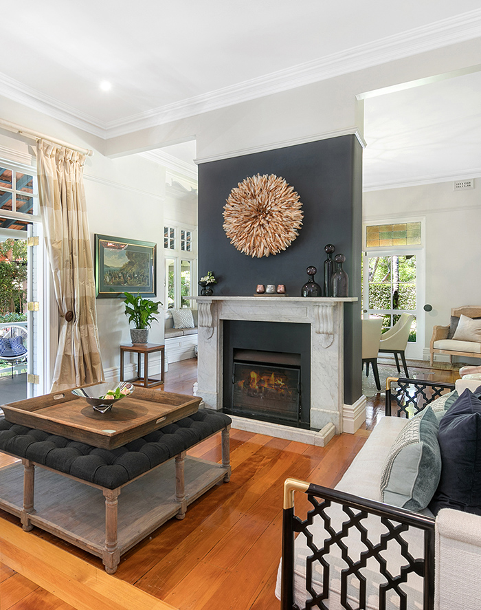 Stunning formal living area in this grand Sydney home