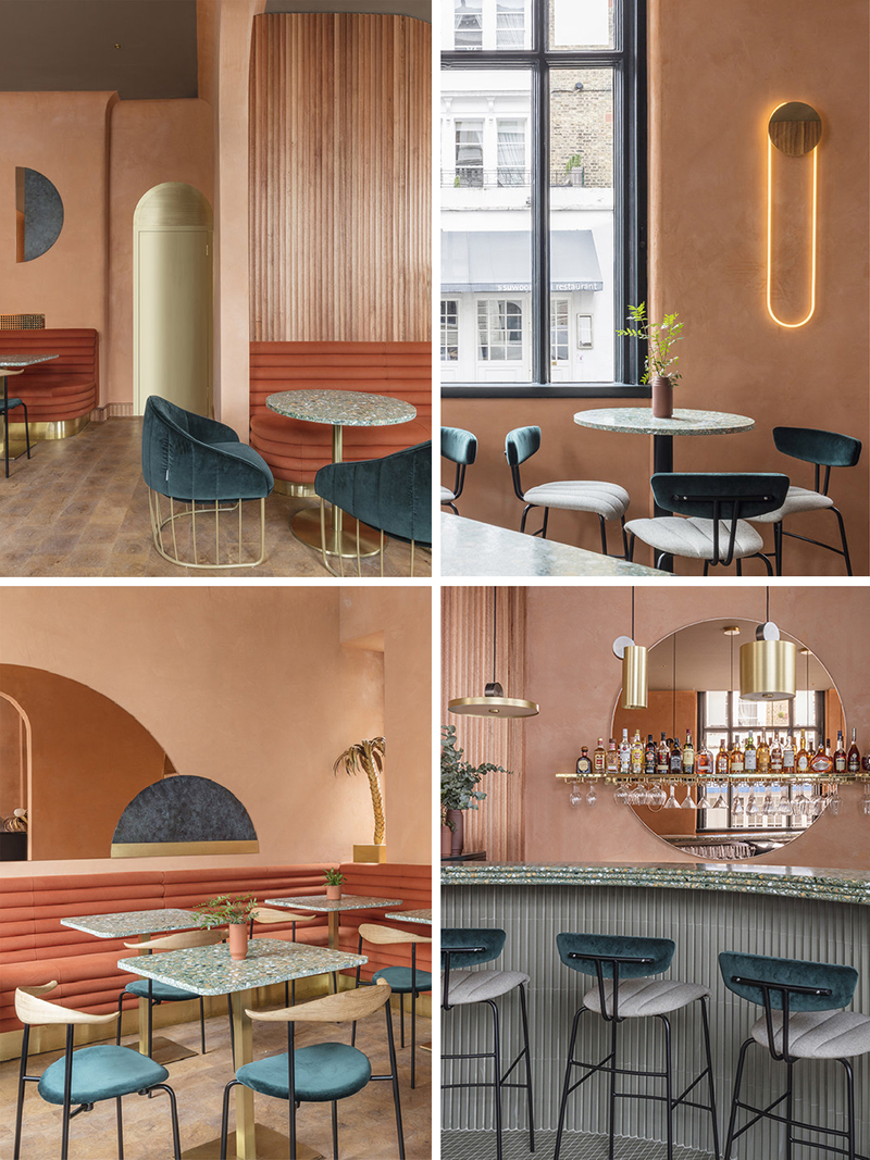 This London restaurant features 10 of the hottest interiors trends 2018