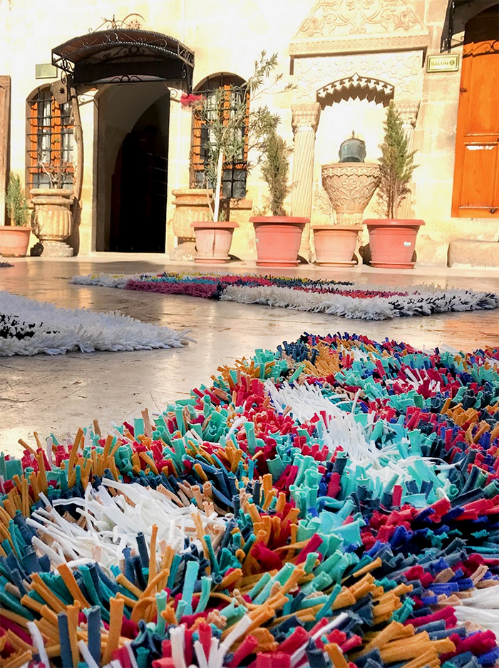 RAGMATE Rugs - made by Syrian refugee women from textile industry offcuts