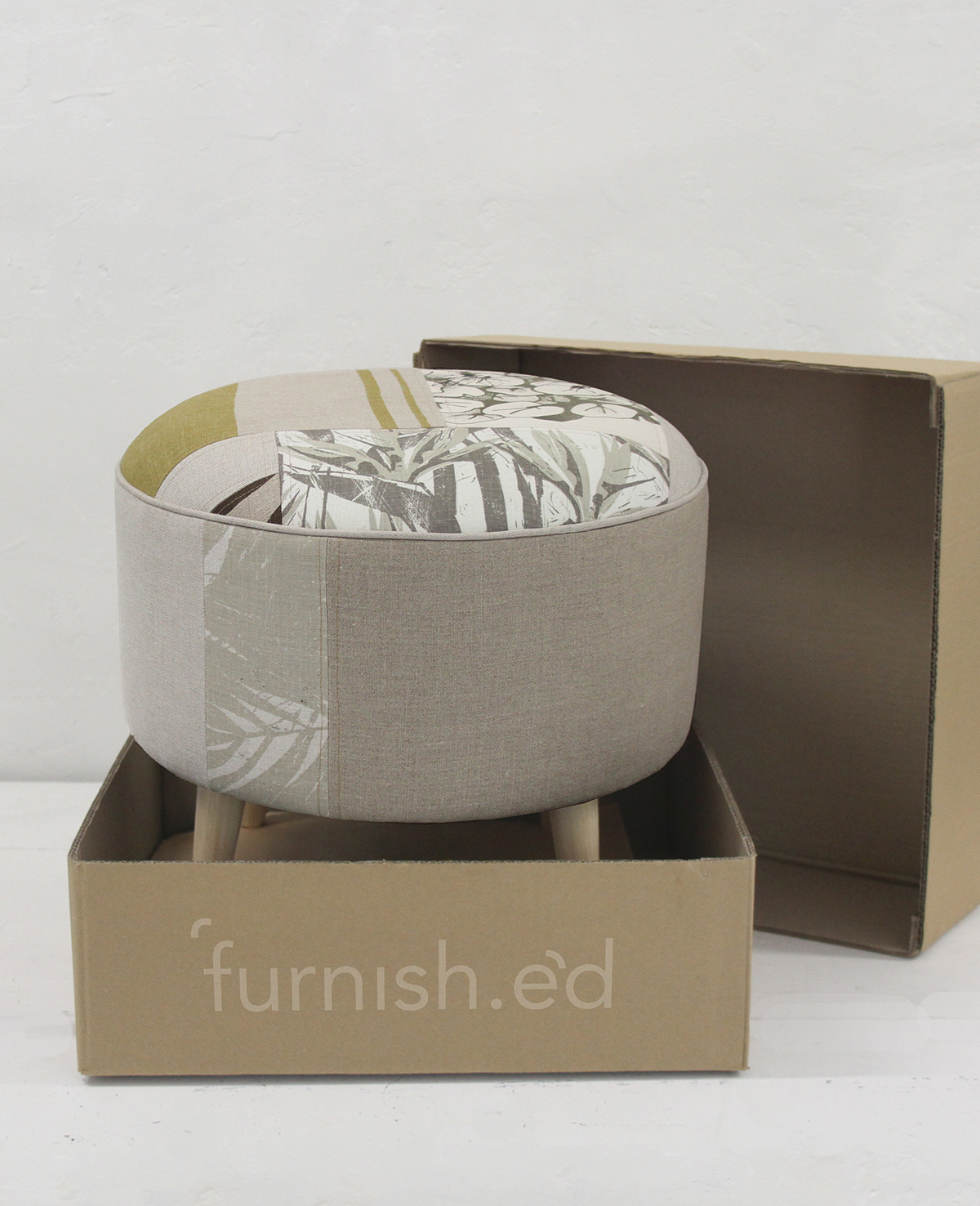 Atomic Ottoman Kit from furnish.ed - furniture designer and maker Maaike Pullar of studioMAAIKE