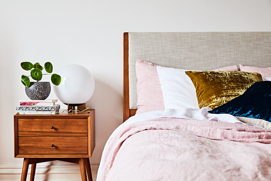 Beci Orpin's bedroom makeover by West Elm