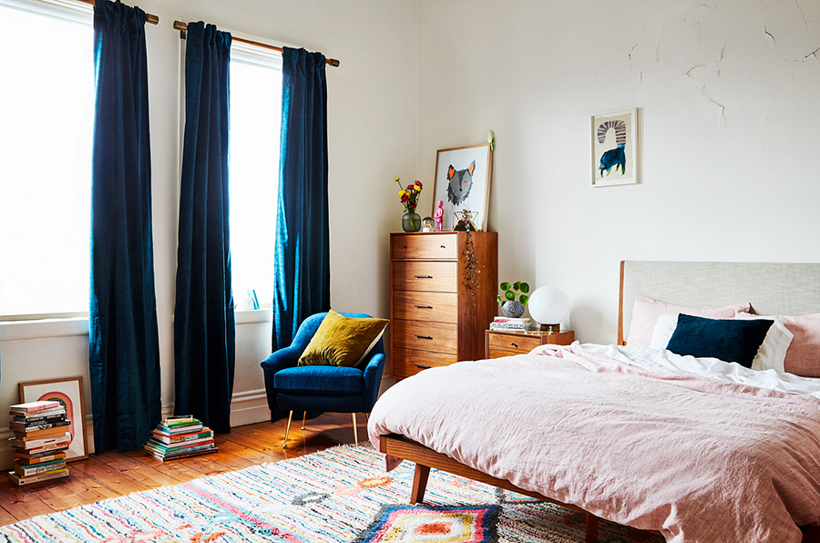 Beci Orpin's bedroom makeover by West Elm