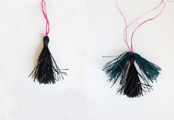 TUTORIAL: How to make a gorgeous layered raffia tassel - We Are Scout