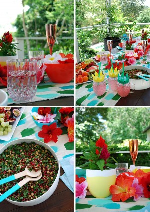 How to decorate your Tropical Christmas table with Target - We Are Scout