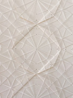 Liz Sofield "Unweb" embroidered paper art