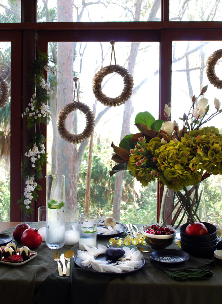 How to style a stunning black Christmas table setting  We Are Scout