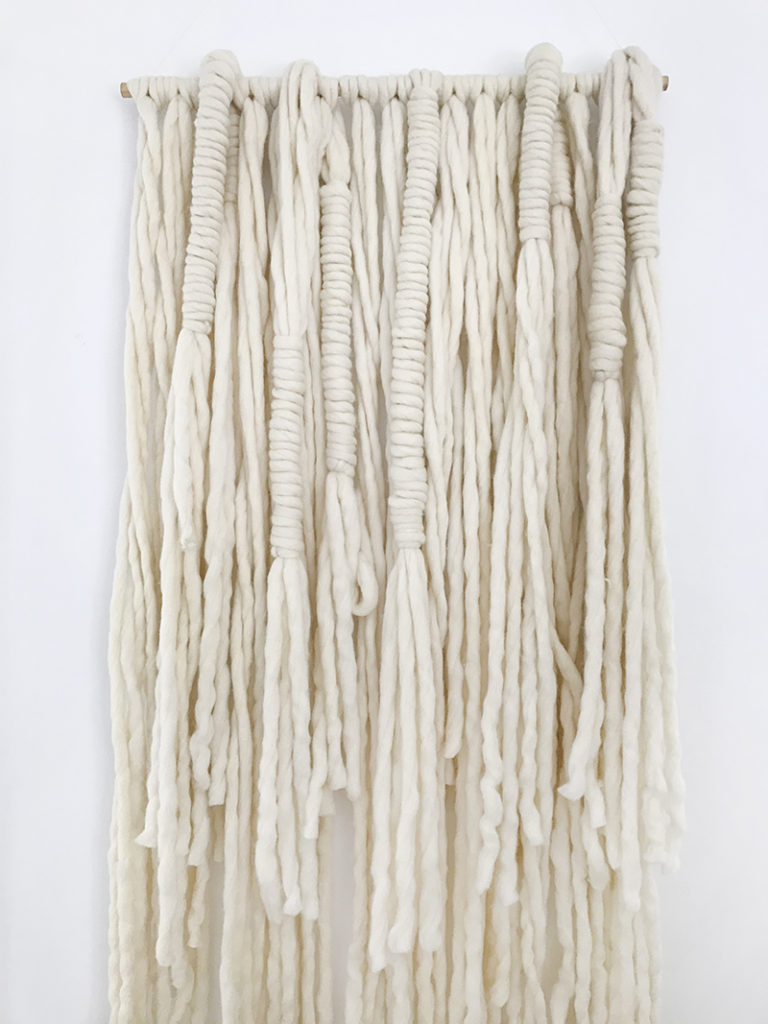 DIY tutorial Wrapped wool wall hanging We Are Scout